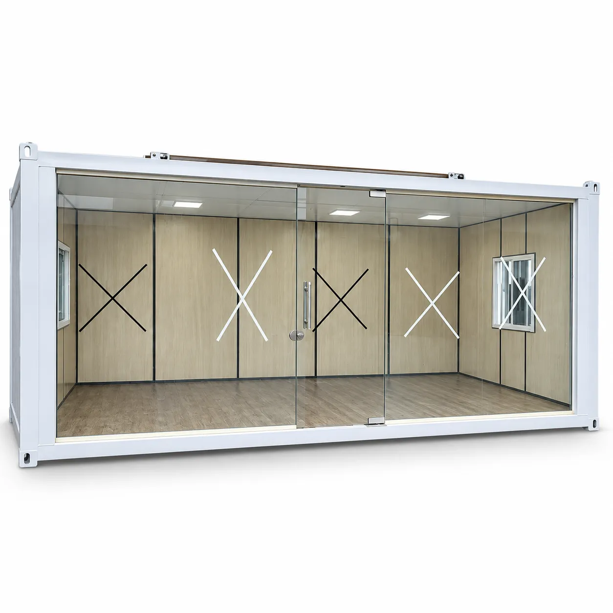 Portable site office cabin for construction projects