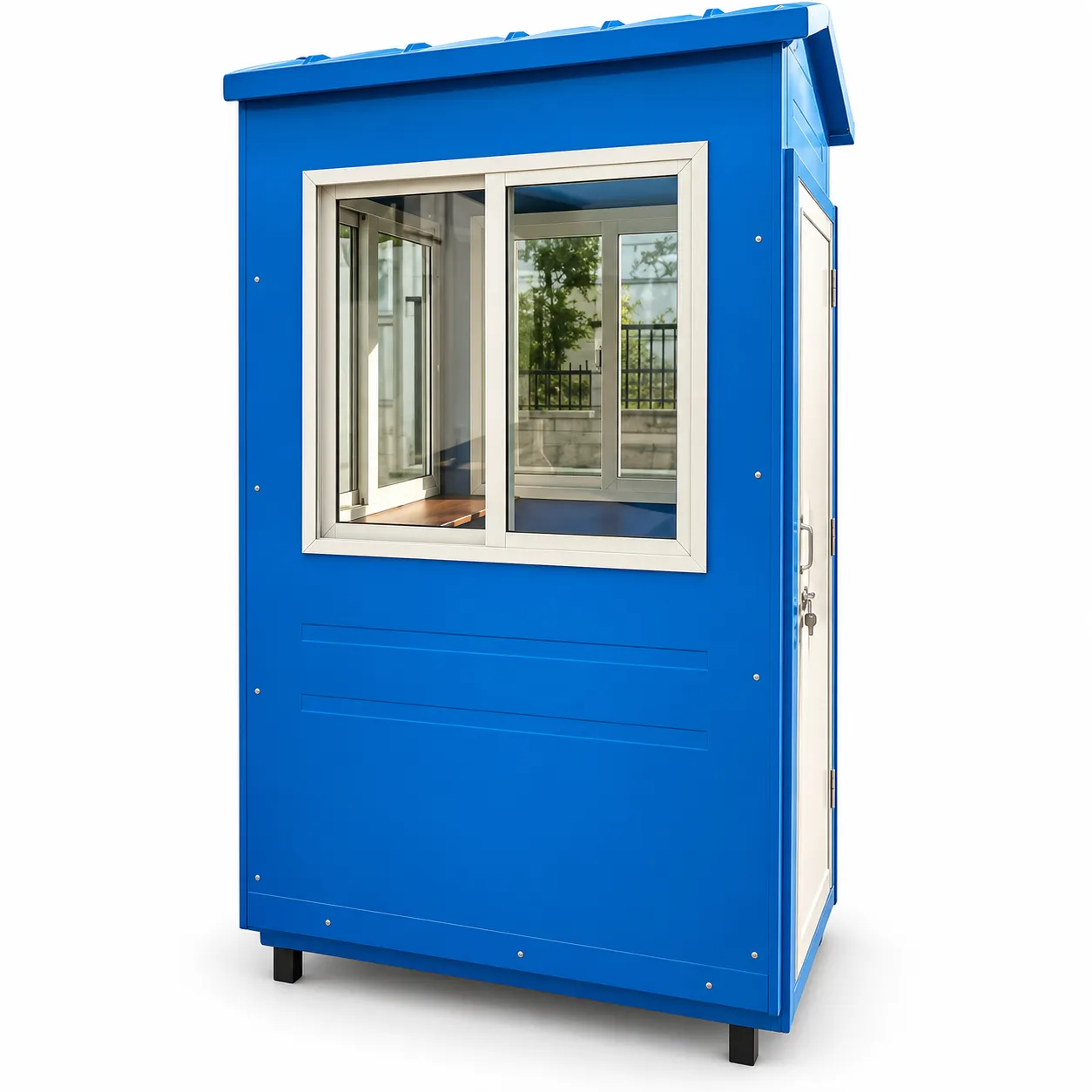 Portable security cabin for factory gates and site entry
