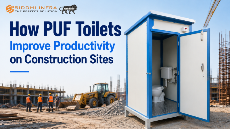 How PUF Toilets Improve Productivity on Construction Sites
